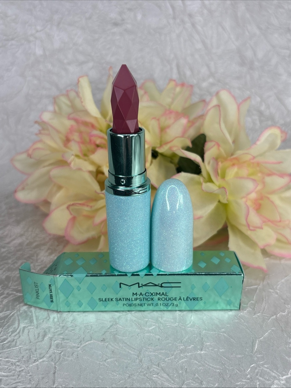 MAC Macximal Sleek Satin Lipstick - PINKLIST - Lim Edition FullSize NIB